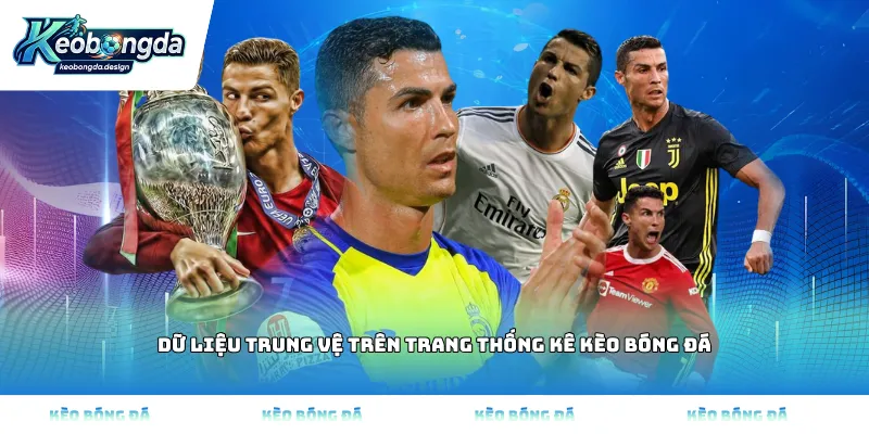 dữ liệu trung vệ trên trang thống kê Kèo bóng đá